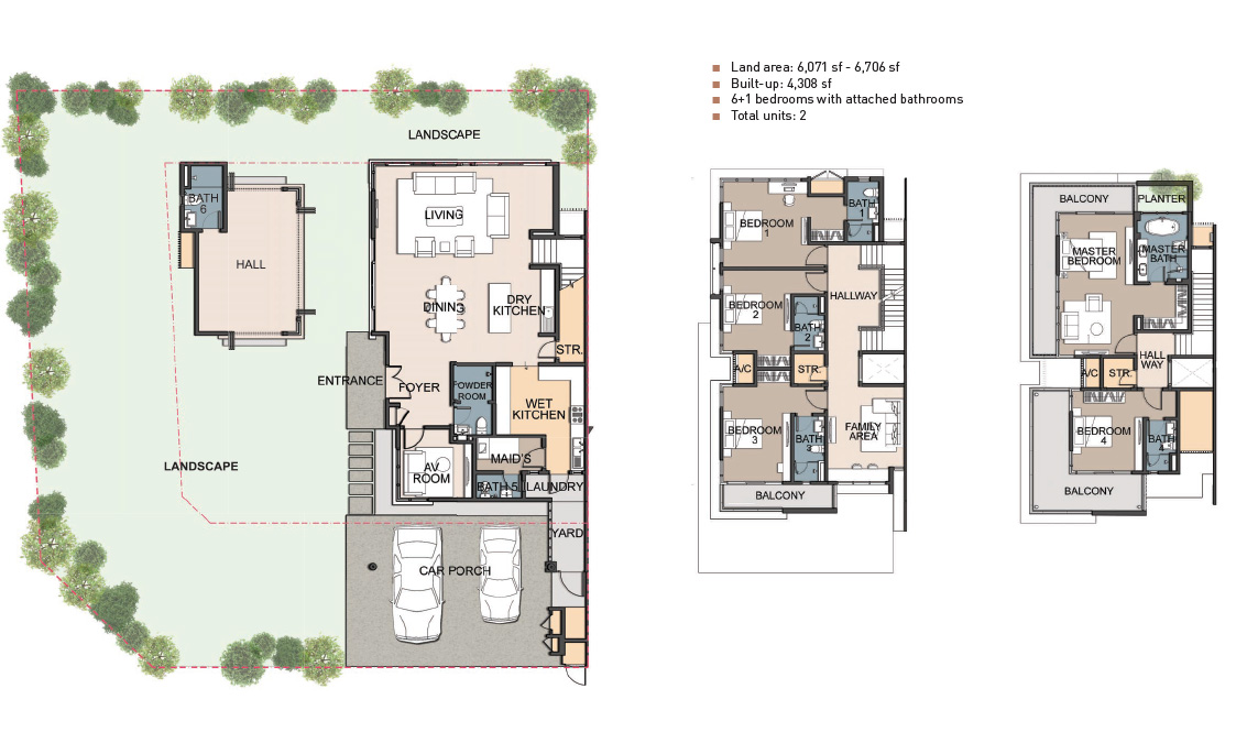TYPE AA3 site plan